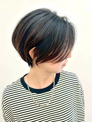 大人キレイ/丸みショートボブヘア