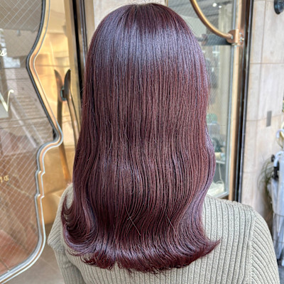 ブリーチなしダブルカラー大人可愛いピンクラベンダー