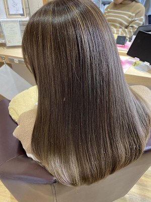 酸性矯正☆透明感ハイライト