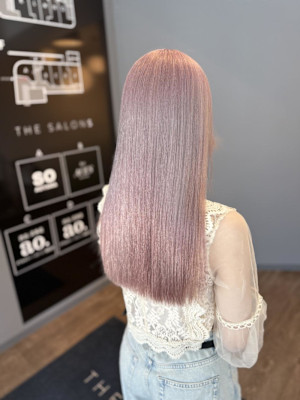 ピンクラベンダー/ハイトーン/艶髪