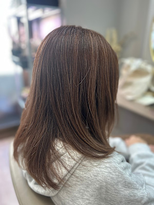 流れる軽めのミディアムレイヤー♪