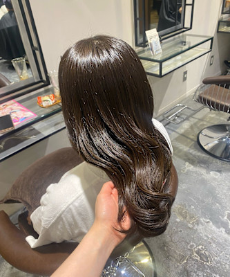 カラー/髪質改善/オリーブブラウン/オリーブカラー