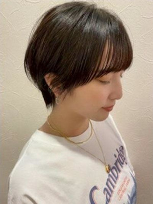 #ハンサムショート　#黒髪ショート