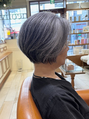 【Neolivekuta】グレイショートボブ