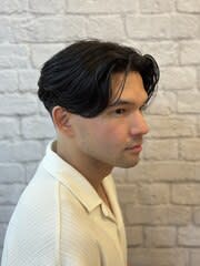 センターパート×スキンフェード【新宿/バーバー/理容室】