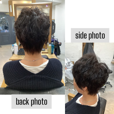 お客様スタイル パーマ風スタイリング
