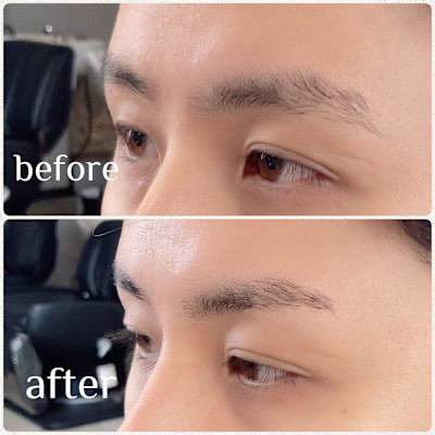 ソフトストレート眉毛【高田馬場　眉毛Wax出来るヘアサロン】