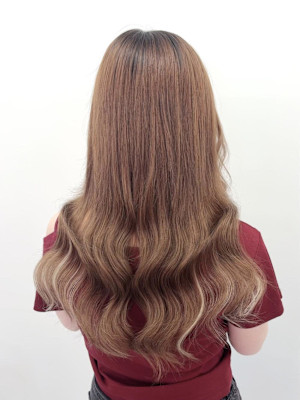 ブラウン×ピアスカラー