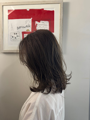 透明感カラー/オリーブベージュ