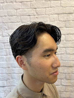 30代40代必見！センターパートニュアンスパーマで楽チンセッ