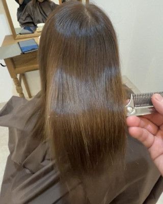 プレミアム縮毛矯正+カラー