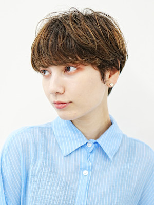 前下がりショート・ボブ/絶壁解消/前髪あり/40代/30代