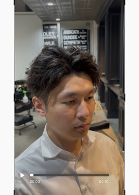 20代30代40代【大人のツーブロック】束感パーマ/メンズカ