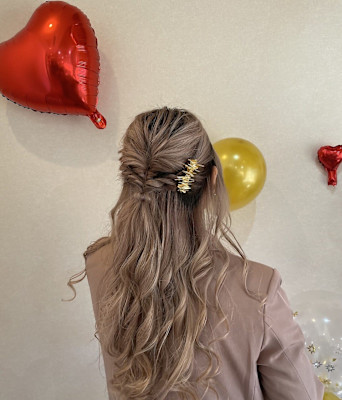 ハーフアップアレンジ