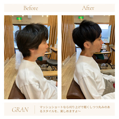 お客様髪質改善データ1888（ツーブロックマッシュ）