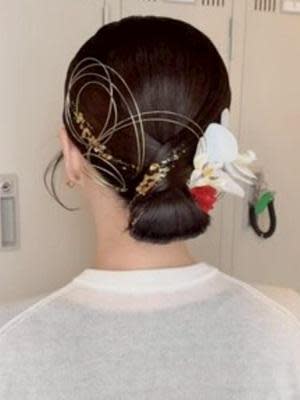 #着物ヘアセット