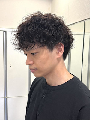 【平山明樹】縦落ちスパイラルパーマ