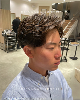 毛流れニュアンスパーマで時短ヘア【三軒茶屋】