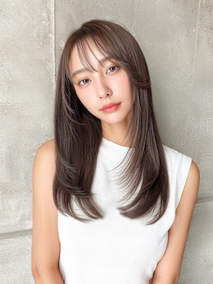 大人可愛い顔まわりレイヤー