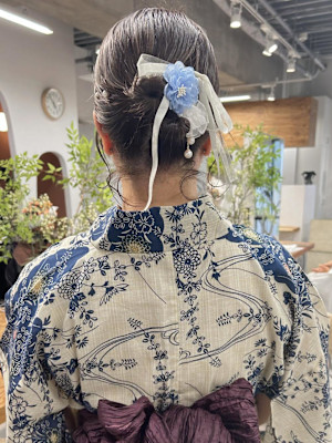 hinari/浴衣ヘアアレンジ/ショートヘアアレンジ