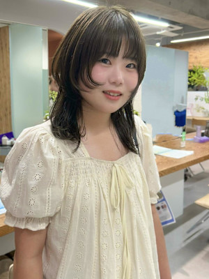 hinari/オリーブベージュ/ブリーチなしダブルカラー