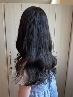 ブルーアッシュ/透明感カラー/暗髪カラー