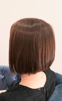 ワンレン風グラデュエイテットボブ