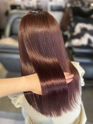 ナナセ/艶カラー/オレンジレッド