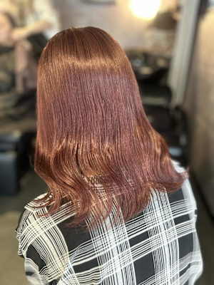 ナナセ/ピンクブラウン/艶カラー