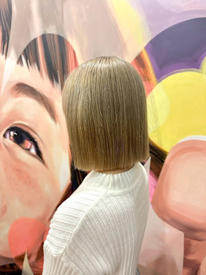 ブリーチ/ベージュ/似合わせカット/個室サロン