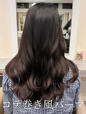 #韓国風パーマ#コテ巻き風パーマ #パーマロング#韓国へア