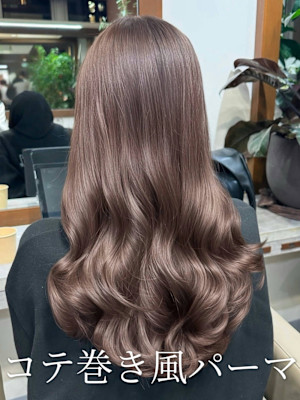 #韓国風パーマ#コテ巻き風パーマ #パーマロング#韓国へア