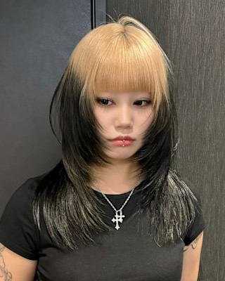 ルーツカラー　デザインカラー　ハイトーン　表参道/原宿