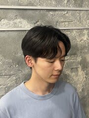 人気メンズ韓国ニュアンスパーマ／池袋