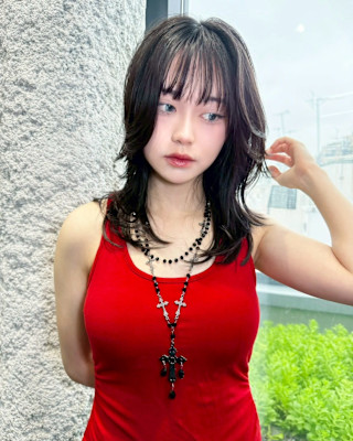 レイヤーカット　デザインカラー　ハイトーン　原宿/表参道