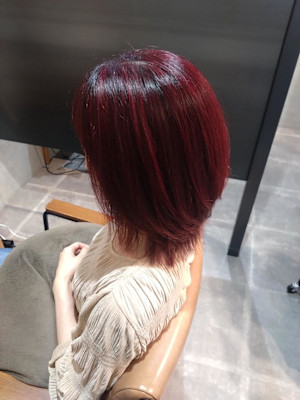 ハイライト×ラズベリーレッド☆