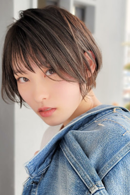 大人可愛い/ショートボブ/切りっぱなしボブ/ミニボブ/ボブ