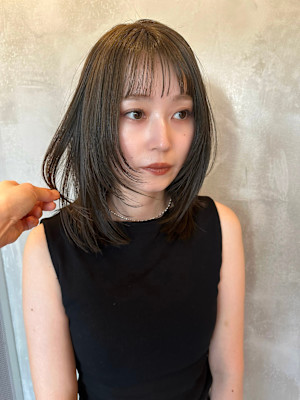 池袋 イルミナカラー 髪質改善 レイヤー オリーブベージュ♪