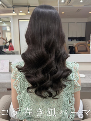 韓国風パーマ/コテ巻き風パーマ/パーマ/髪質改善