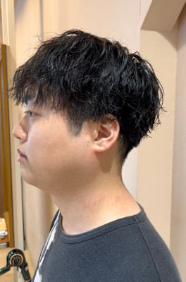 メンズ波巻きパーマ