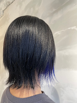 メテオ縮毛矯正×インナーカラー