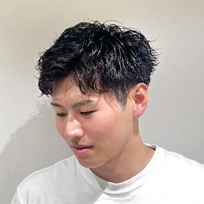 ツイスパ×ツーブロックショート