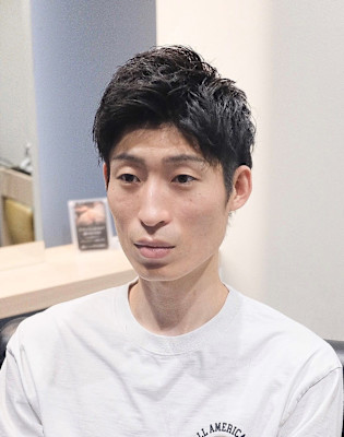 アップバングショート