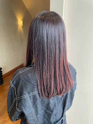 【かな】ワインレッドカラー