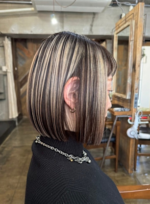 ピュアグレージュ×アンブレラカラー