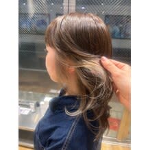 馴染むインナーカラー【髪質改善・縮毛矯正・イルミナカラー】　