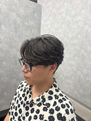 毛流れセンターパート