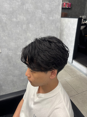 毛流れセンターパート