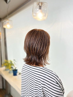 クセをいかした外ハネスタイル