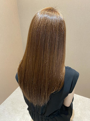 癖＋パーマを艶やかな髪に